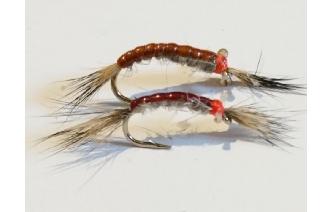 6 NEW Hares Ear Grafham Glister Shrimps Trout Flies by Iain Barr Fly Fishing 